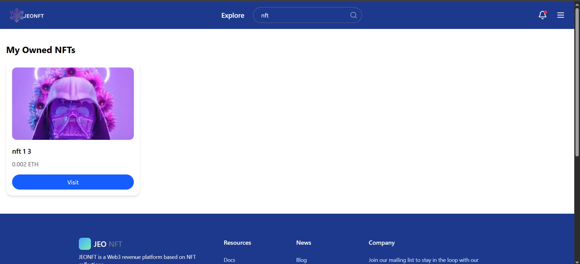JEONFT user platform image 14
